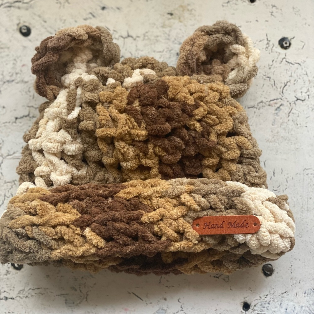 New Baby Bear Brown Hat 0 to 3 months